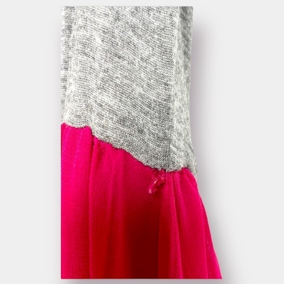 XXI Gray Bright Pink Tank Dress Size Small Petit - Picture 4 of 6